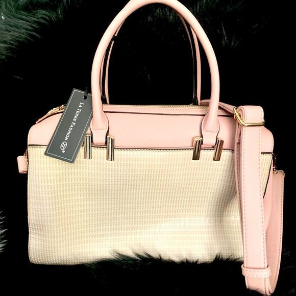 LA Terre Fashion Satchel Handbag. Size OS - Picture 1 of 14